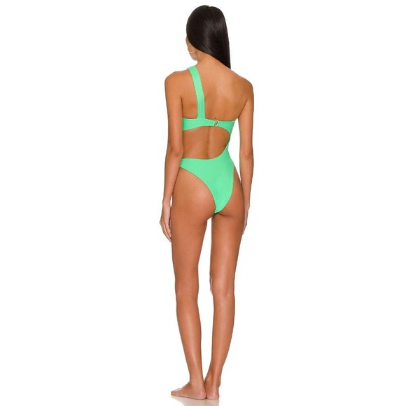 Camila Coelho Kitana One Piece in Green Medium New Womens Swimsuit - Picture 3 of 9